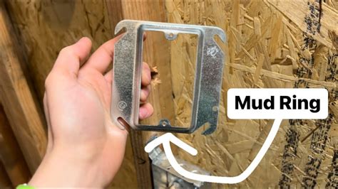 junction boxes with mud ring|what is a mud ring.